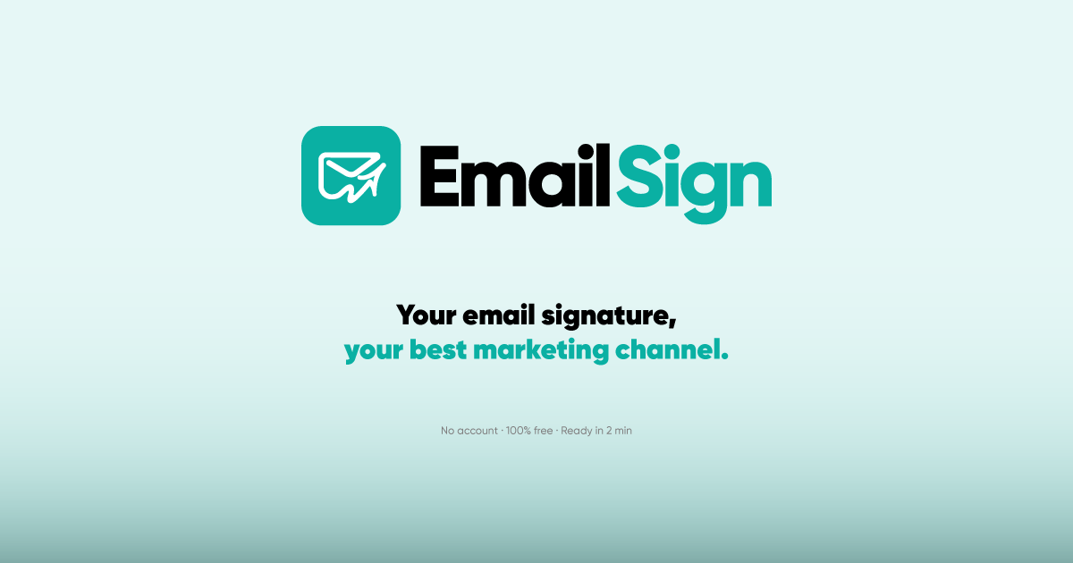 EmailSign - Professional Email Signature Generator